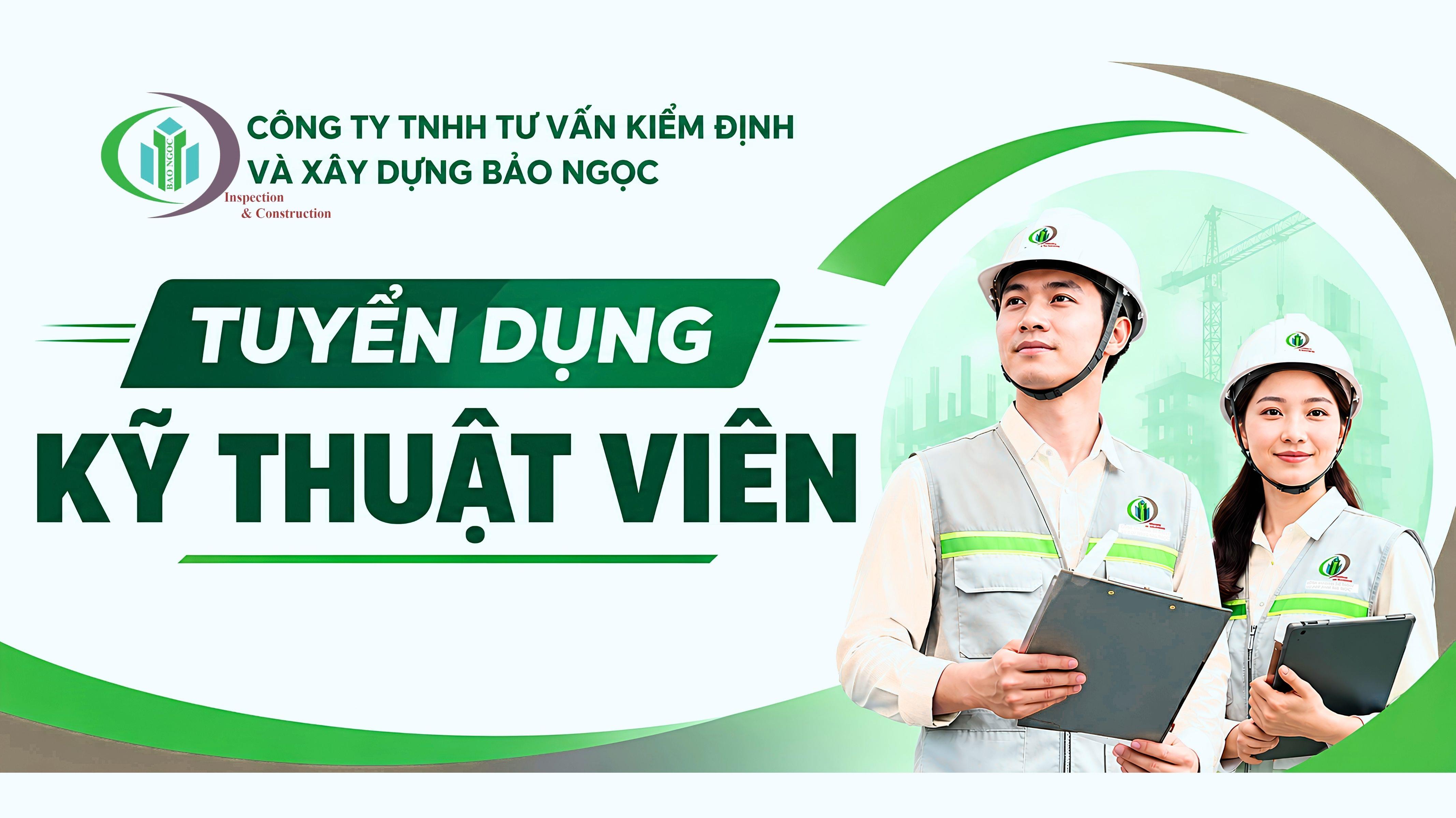 [HN/HP] TUYỂN DỤNG KỸ THUẬT VIÊN